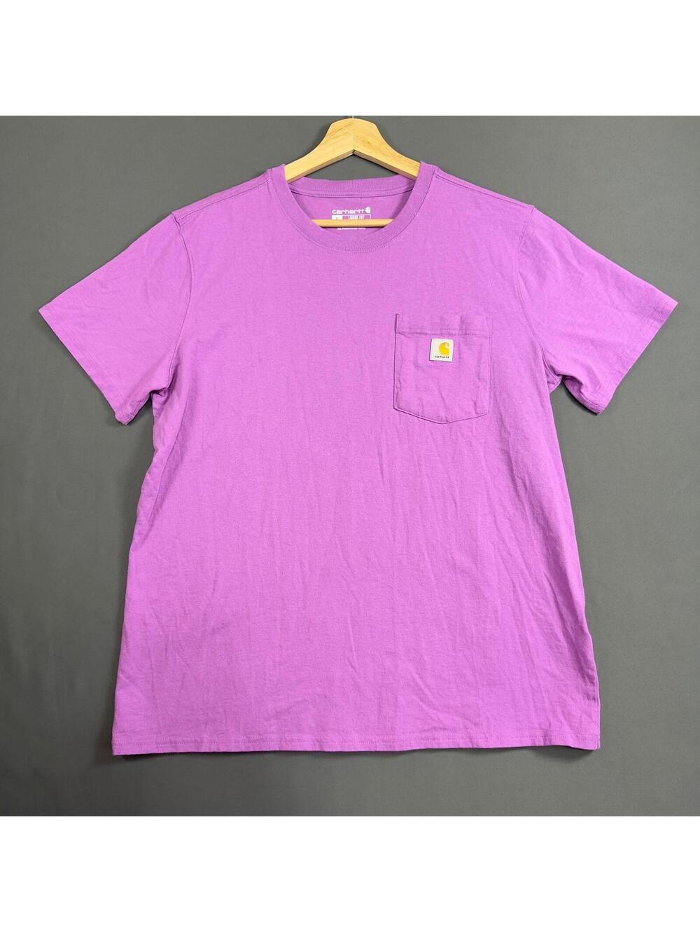 Carhartt‎ K87-W Short Sleeve Size Large T-Shirt Orchid